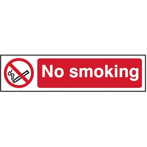 Scan 5050 No Smoking - PVC 200 x 50mm SCA5050