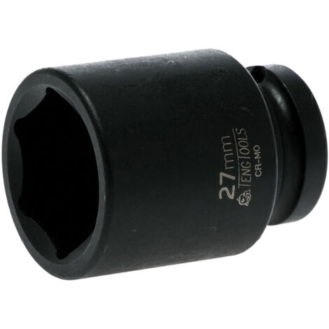 Teng 920527N Impact Socket Hexagon 6-Point 1/2in Drive 27mm TEN920527N