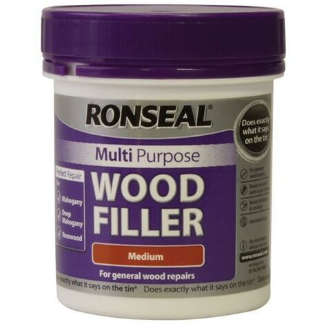 Ronseal Multipurpose Wood Filler Tub Medium 250g RSLMPWFM250G