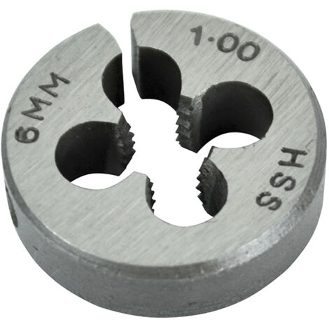 Faithfull HSS Straight Flute Split Die M6 x 1.0, 13/16in OD FAIHSSDM6