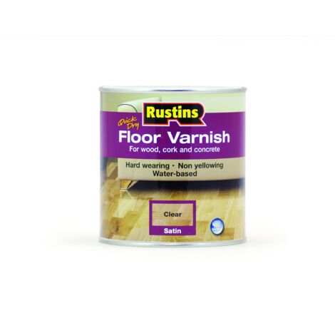 Rustins AFCS1000 Quick Dry Floor Varnish Satin 1 litre RUSQDFVS1L