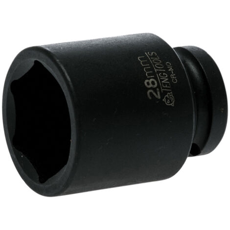 Teng 920528N Impact Socket Hexagon 6-Point 1/2in Drive 28mm TEN920528N
