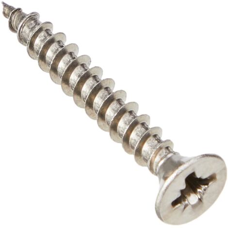 ForgeFix POZI430SS Multi-Purpose Pozi Compatible Screw CSK ST S/Steel 4.0 x 30mm Box 200 FORPOZI430S