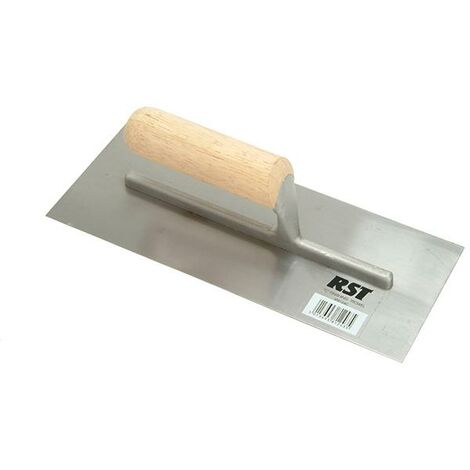 R.S.T. RTR124C Plasterer's Finishing Trowel Straight Wooden Handle 11 x 4.1/2in RST124C (1/3)