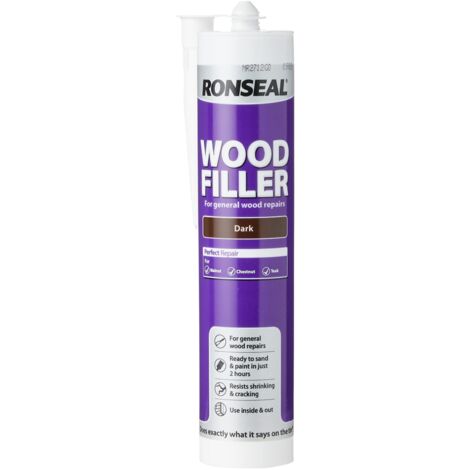Ronseal Multipurpose Wood Filler Cartridge Dark 310ml RSLMPWFD310