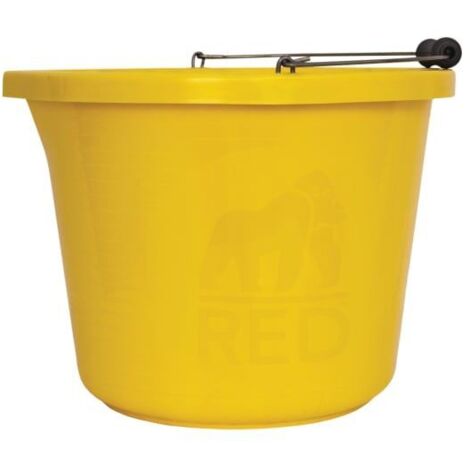 Red Gorilla PRM/Y Premium Bucket 14 litre (3 gallon) - Yellow GORPRMY