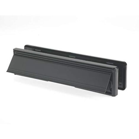 Yale Locks Black Visi-Packed 300mm (12-inch) Letter Plate Model YALLP440606C