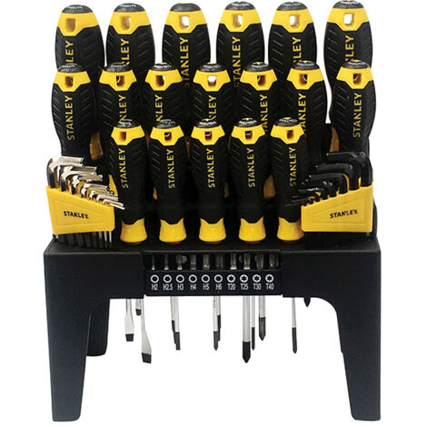 STANLEY STHT0-74958 Screwdriver Set in Rack, 44 Piece STA074958