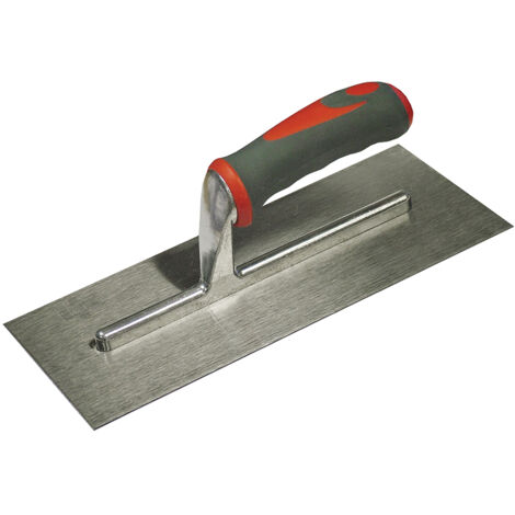 Faithfull Plasterer's Finishing Trowel Stainless Steel Soft Grip Handle 13 x 5in FAISGTP13SS