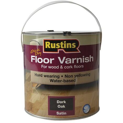 Rustins Quick Dry Floor Varnish Dark Oak 2.5L (1/3)