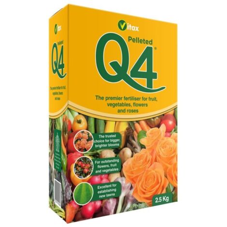 Vitax 6QF96 Q4 Pelleted Fertilizer 0.9kg Box VTX6QF9 (1/2)