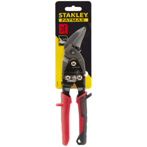 STANLEY® Red Offset Aviation Snips Left Cut 250mm (10in) STA214567