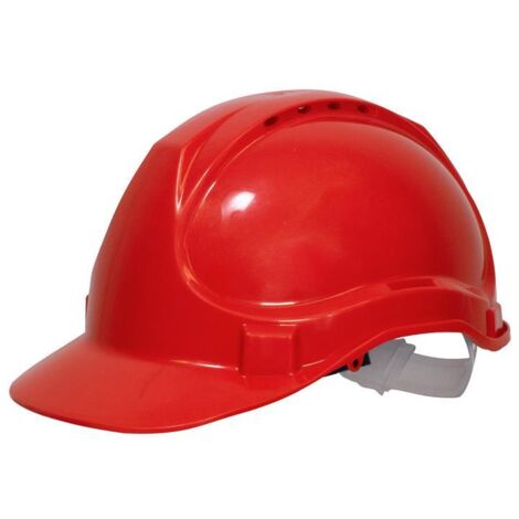 Scan YS-4 Safety Helmet in Red with Secure Fit and Enhanced Safety Features