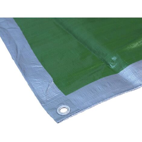 Faithfull Tarpaulin Green 5.4M x 3.6M (18ft x 12ft) Highly Durable FAITARP1812