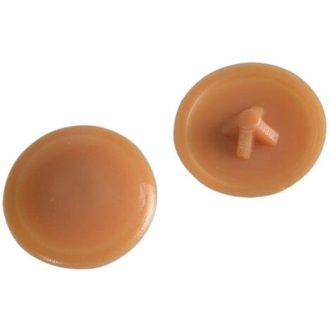 Forgefix Pozi Compatible Cover Cap Light Brown No.6-8 Forge Pack 50 FORFPPCC4