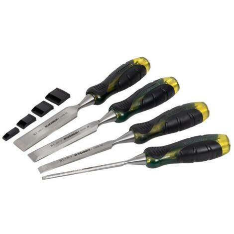 Roughneck 30-154 Professional Bevel Edge Chisel Set, 4 Piece ROU30154 (1/3)
