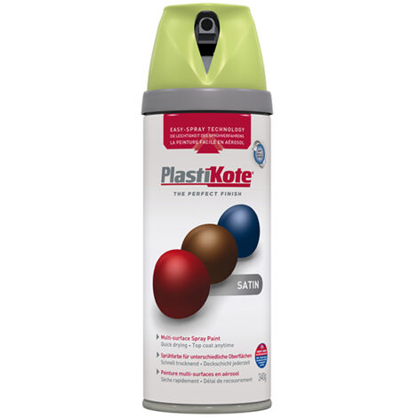 PlastiKote Twist & Spray Premium Satin Pistachio 400ml