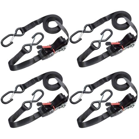 Master Lock Ratchet Tie-Down S-Hooks 4.25m 4 Piece MLK3056E