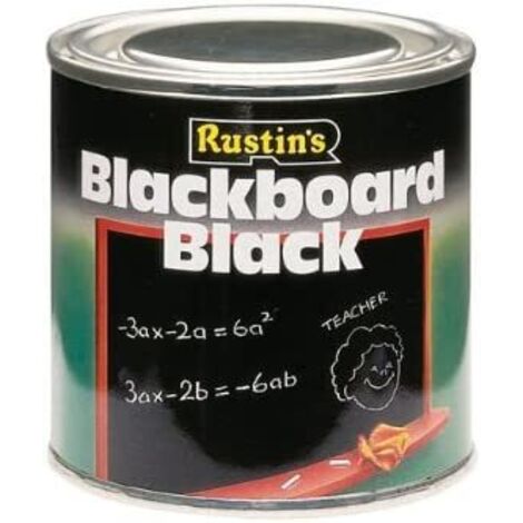 Rustins BLAB250 Quick Dry Blackboard Black 250ml RUSQDBB250