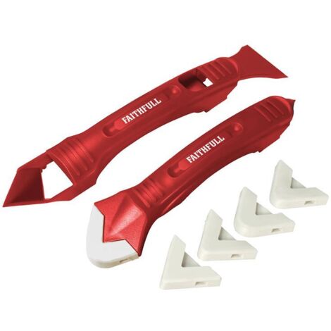 Faithfull Silicone Scraper Kit Two Piece FAITLSILKIT