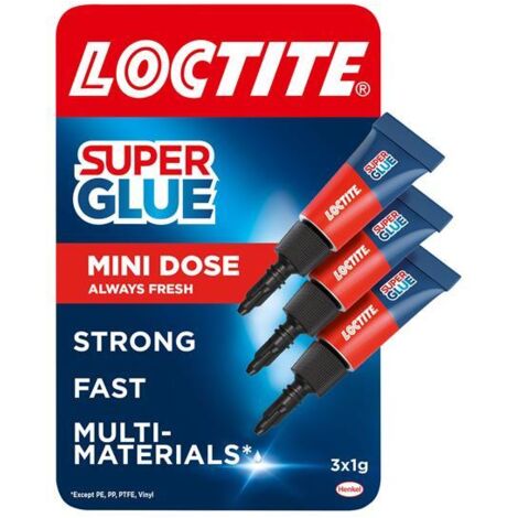 Loctite 2714408 Superglue Mini Trio Tube 3 x 1g LOCSGMTN