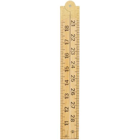 R.S.T. Wooden 4 Fold Rule 1M / 39In (1/4)