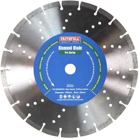 Faithfull Professional Diamond Blade 300 x 20mm FAIDB300PRO