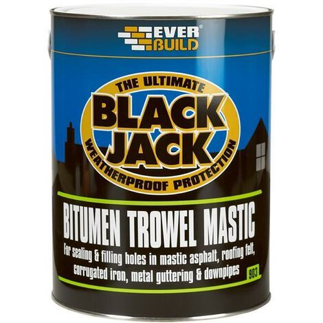 Everbuild 90301 Black Jack 903 Bitumen Trowel Mastic 1 litre EVB90301