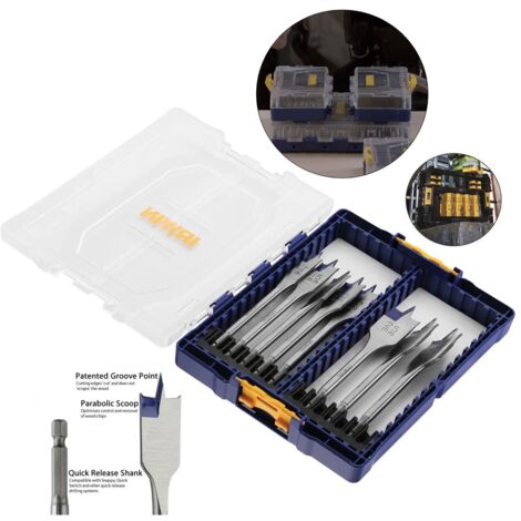 IRWIN Blue Groove 4X Flat Bit Set, 8 Piece (1/5)