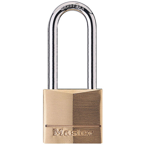 Master Lock 140EURDLH Solid Brass 40mm Padlock 4-Pin - 51mm Shackle MLK140LH