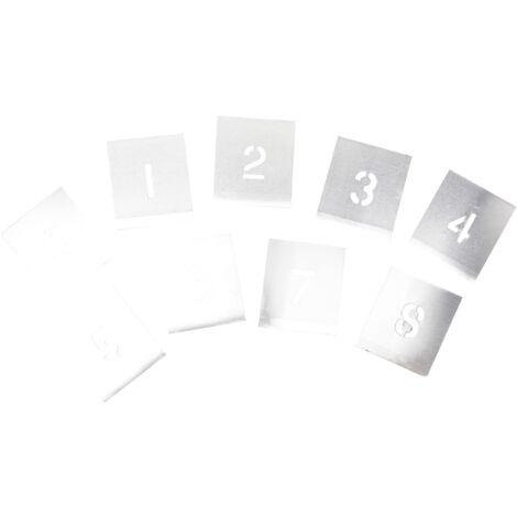 Stencils F1W Set of Zinc Stencils - Figures 1in Walleted STNF1W