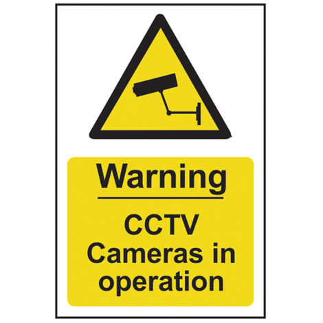 Scan 1311 Warning CCTV Cameras in Operation - PVC 200 x 300mm SCA1311 (1/4)