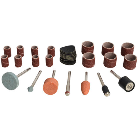 Bluespot 31-Piece Sanding & Grinding Accessory Kit for Rotary Tools - Model 19019 (1/5)