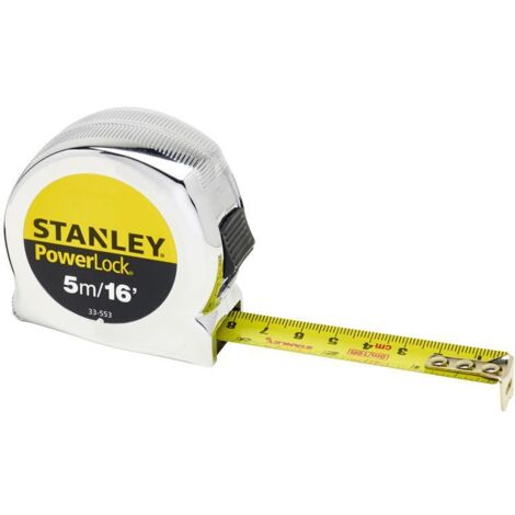 Stanley STA033553 5m Powerlock Tape Measure 16ft - 3 Riveted 0-33-553