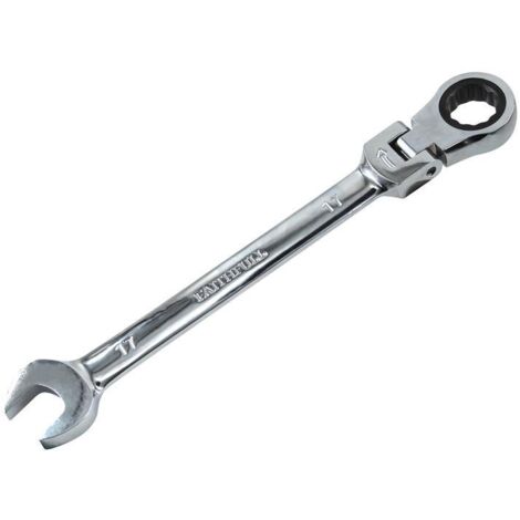 Faithfull SJW6117 Ratchet Combination Spanner Flex Head CV 17mm FAISPARAT17