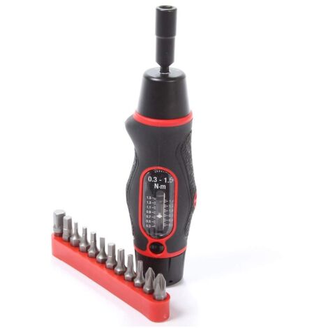 Norbar Torque Screwdriver Kit 0.3-1.5Nm 1/4in Hex Boxed With Bits NOR13700