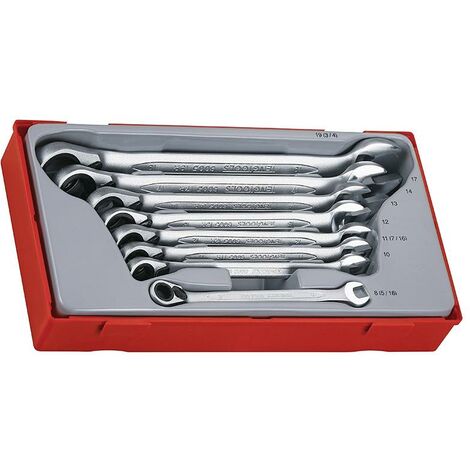 Teng TT6508R TT6508R Metric Ratchet Combination Spanner Set, 8 Piece TENTT6508R (1/3)