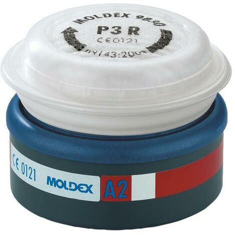 Moldex 923012 EasyLock A2P3 R Pre-assembled Filter (Wrap of 2) MOL9230122 (1/3)