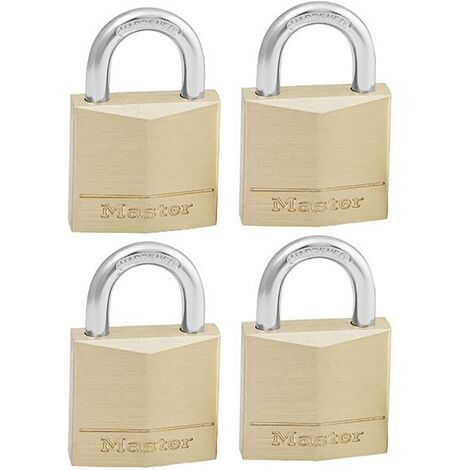 Master Lock Solid Brass 30Mm Padlock 4-Pin