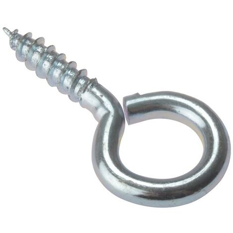 Forgefix Screw Eyes Zinc-Plated 35mm x 8ga Bag of 10 MPN 10SE358