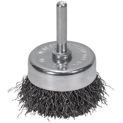 Faithfull 3105006130 Wire Cup Brush 50mm x 6mm Shank, 0.30mm Wire FAIWBS50