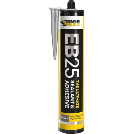 Everbuild EB25ANTH EB25 Hybrid Sealant Adhesive Anthracite 300ml EVBEB25ANTH