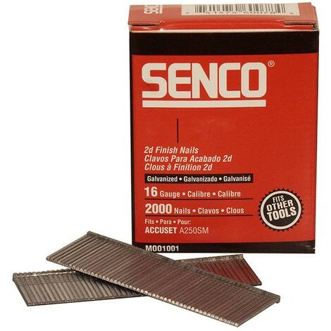 Straight Brad Nails Galvanised 16G x 55mm Pack of 2000 SENRX23EAA