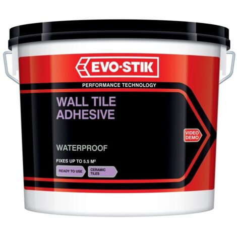 EVO-STIK 30812631 Waterproof Wall Tile Adhesive 2.5 litre EVO416710
