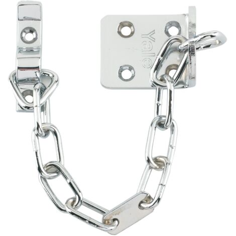 Yale Locks V-WS6-CH WS6 Security Door Chain - Chrome Finish YALVWS6CH