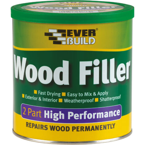 Everbuild 2PLITE05 2-Part High-Performance Wood Filler Light Stainable 500g EVBHPWFL500