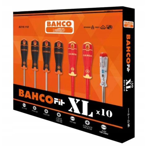 Bahco B219.110 BAHCOFIT XL Screwdriver Set, 10 Piece BAH219110 (1/5)