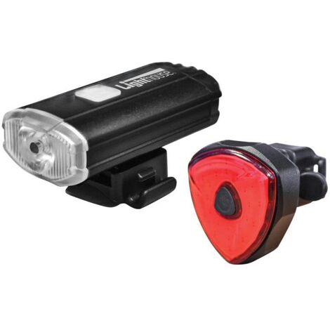 Lighthouse Elite Rechargeable LED Bike Light Set, 150 lm Front & 100 lm Rear USB Rechargeable (1/5)