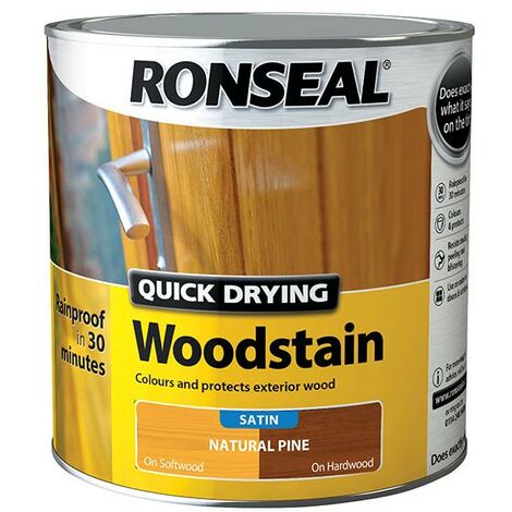 Ronseal Woodstain Quick Dry Satin Natural Pine 2.5L