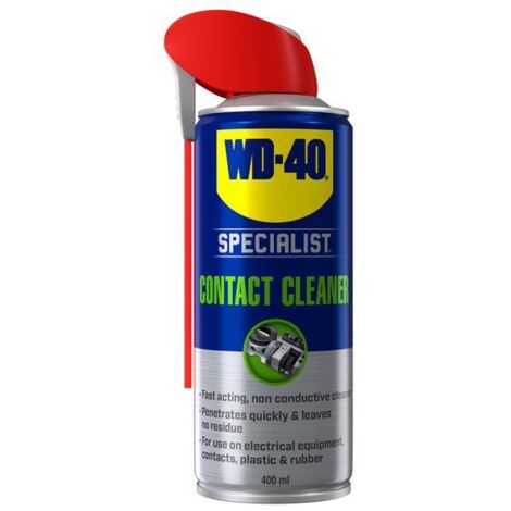 WD-40 Specialist Fast-Drying Contact Cleaner Aerosol 400ml for Electrical and Electronic Equipment